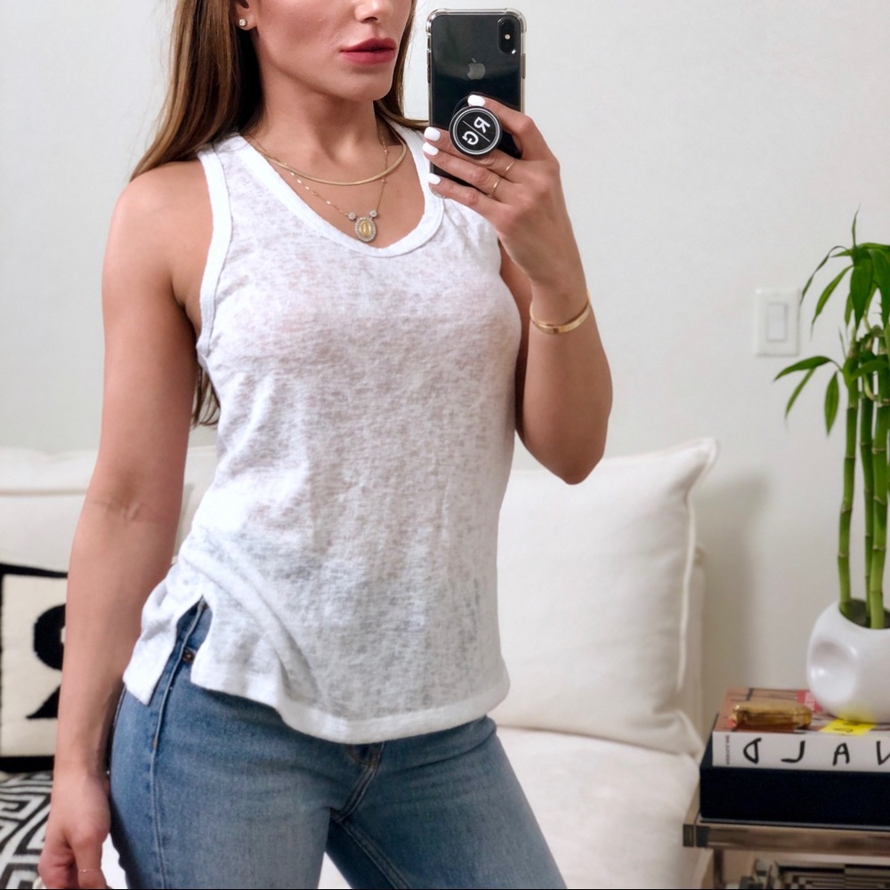 LAST 1️⃣ | MICHELLE Racerback Tank - WHITE - Picture 2 of 8